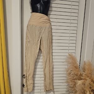 No Boundaries Beige Straight Leg Pants